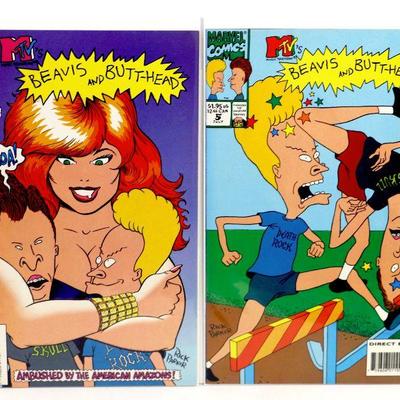 BEAVIS and BUTT-HEAD #4 5 7 8 10 15 Comic Books Set 1994/95 Marvel Comics - High Grade