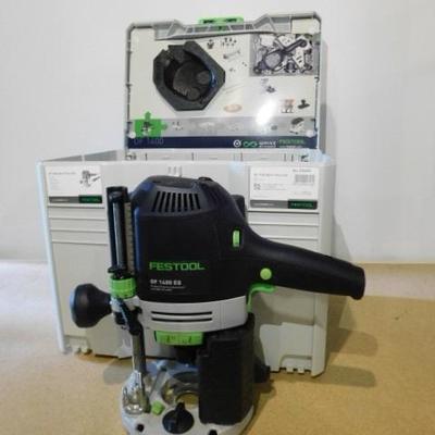 Festool OF 1400 EQ Router Kit with Guide in Systainer Box Like New