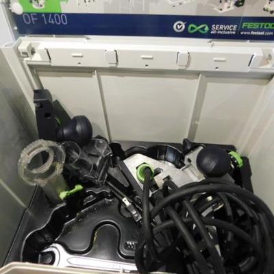 Festool OF 1400 EQ Router Kit with Guide in Systainer Box Like New
