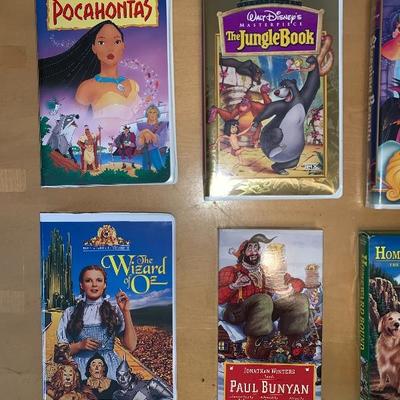 Assortment of 11 VHS Tapes Walt Disney