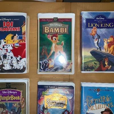 Assortment of 11 VHS Tapes Walt Disney