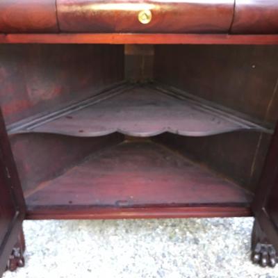 Empire Classical Mahogany Corner Cabinet