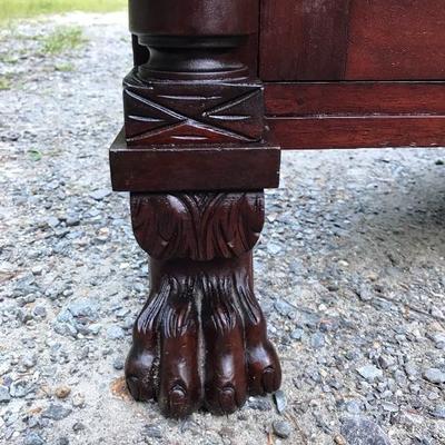 Empire Classical Mahogany Corner Cabinet