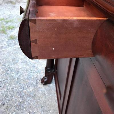 Empire Classical Mahogany Corner Cabinet