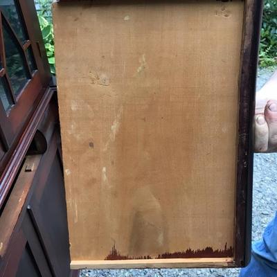 Empire Classical Mahogany Corner Cabinet