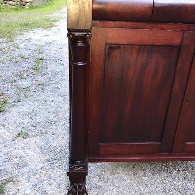 Empire Classical Mahogany Corner Cabinet
