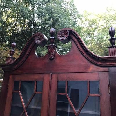 Empire Classical Mahogany Corner Cabinet