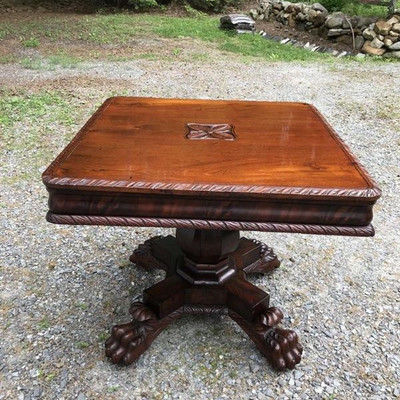Empire Neo Classical Mahogany Center Table 19th Century