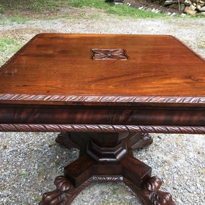 Empire Neo Classical Mahogany Center Table 19th Century