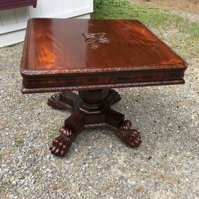 Empire Neo Classical Mahogany Center Table 19th Century