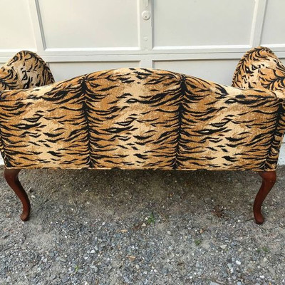 Newly Upholstered Settee Loveseat Boudoir Seat