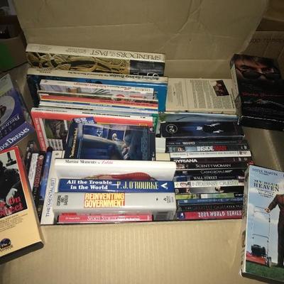Assortment of Books and DVDâ€™s