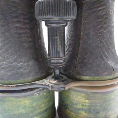 Lot 22 -  Colmont FT Paris Brass / Leather Binoculars