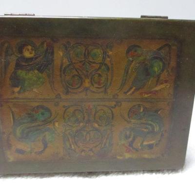 Lot 24 - Decorative Box With Religious Art 