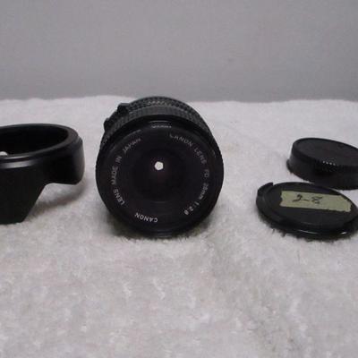 Lot 30 - Canon FD 28mm 1:2.8 Lens - Made In Japan