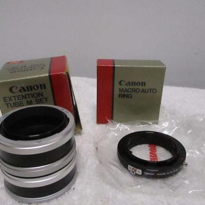 Lot 41 - Canon Extension Tube M Set & Macro Auto Ring