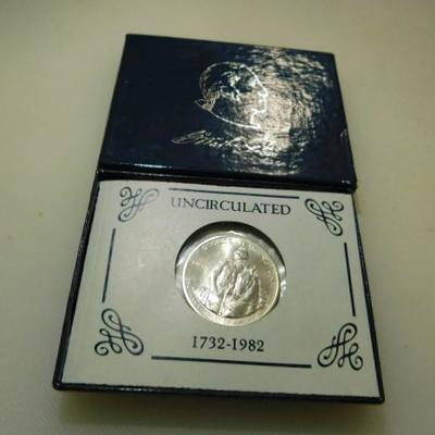 250th Anniversary George Washington Birth Half-Dollar 90%  Silver UNC. 1982D Sealed