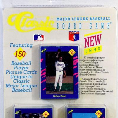 1990 MLB BASEBALL BOARD GAME w/ 150 Baseball Cards NOLAN RYAN - Factory Sealed