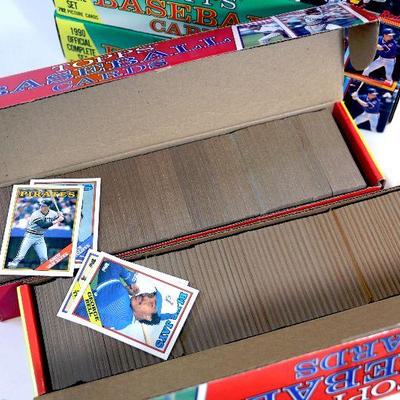 1988-1990 TOPPS BASEBALL CARDS LOT - 6 BOXES - OVER 4000 CARDS