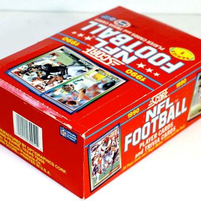 1990 SCORE NFL FOOTBALL CARDS WAX BOX FACTORY COMPLETE