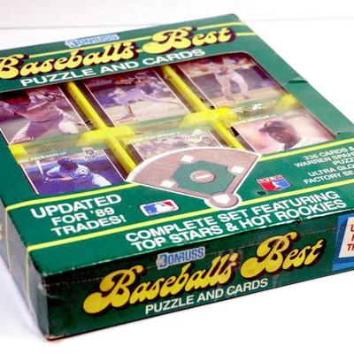 1989 DONRUSS BASEBALL'S BEST PUZZLE AND CARDS FACTORY SEALED SET