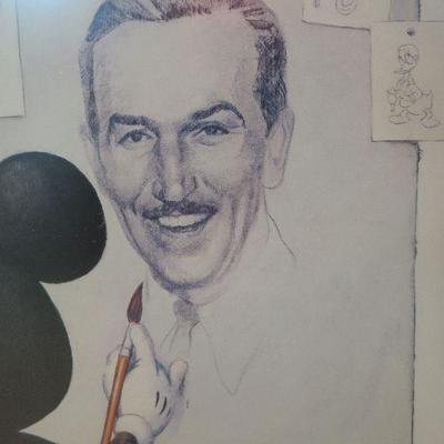 Walt Disney Triple Self Portrait