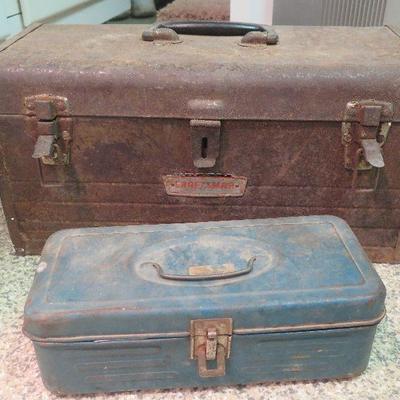 Vintage Tool Boxes and Assorted Tools