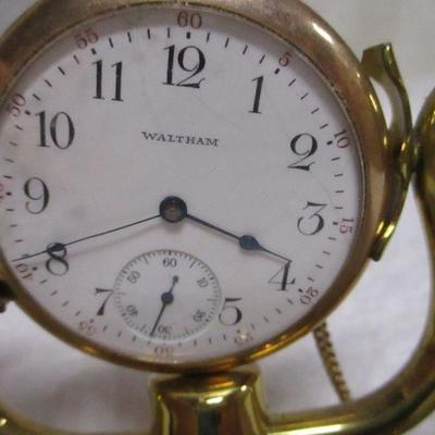 Lot 53 - Waltham Pocket Watch With Stand
