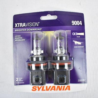 Sylvania Headlight Halogen Lamps, Package of 2 #9004 - New