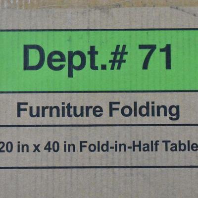 Fold-In-Half Table, 20