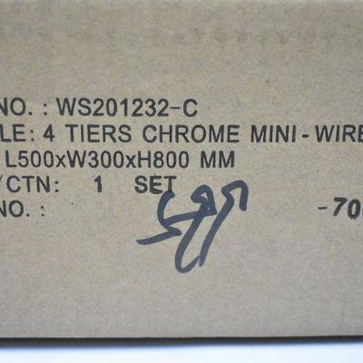 Sandusky 4 Tier Chrome Mini Wire Rack - New