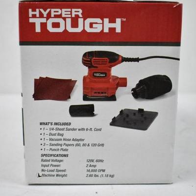 Hyper Tough 2 AMP 1/4 Sheet Sander - New