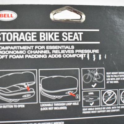 Bell Sports Comfort Storage Bike Seat/Saddle, Black - New