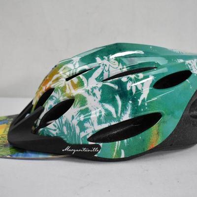 Bike Helmet Tropical Blue/Green/Orange 