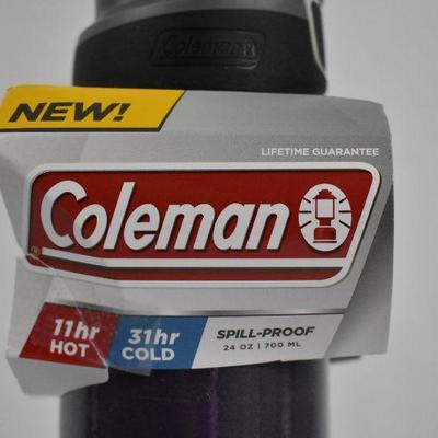 Coleman 24 oz Spill-Proof in Vivid Violet - New
