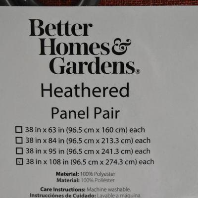 Better Homes and Gardens Heathered Panel Pair: 38