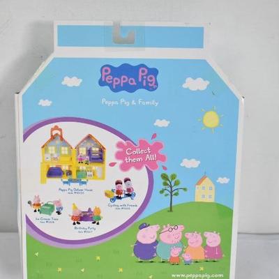 Peppa Pig & Family Toy Set - New