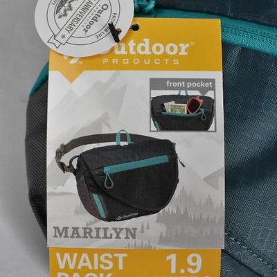 Outdoor Products Marilyn Waist Packs, Quantity 2, Teal Blue - New