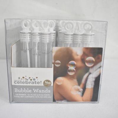 2 Wedding Items: Guest Book & 100 Piece Bubble Wands - New