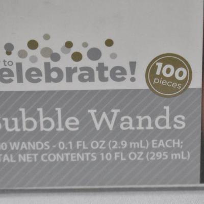 2 Wedding Items: Guest Book & 100 Piece Bubble Wands - New