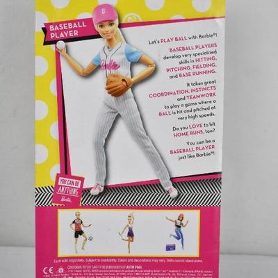 Barbie Baseball Player Toy Doll - New, Damaged Box