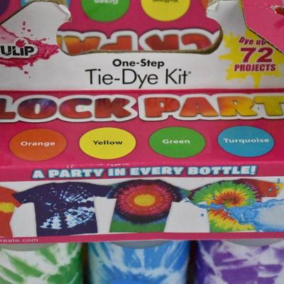 One-Step Tie-Dye Kit, 6 Bottles - New