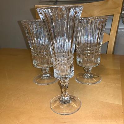 3 Beautiful Crystal Glasses