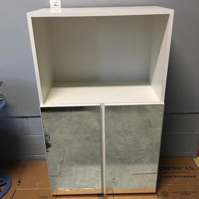 Lot 43 - Pair of White Cabinets