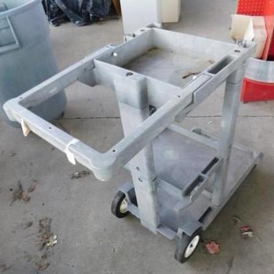 Lot 1:  Commericial Janitorial Push Cart Comes with Catch Bag