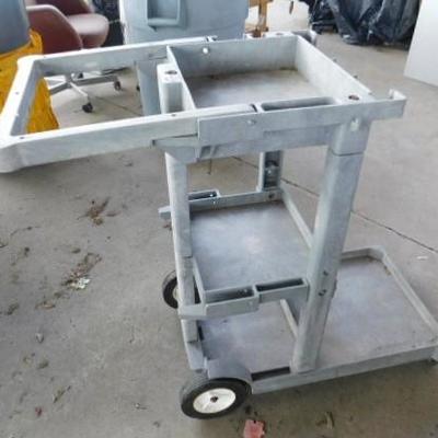 Lot 1:  Commericial Janitorial Push Cart Comes with Catch Bag