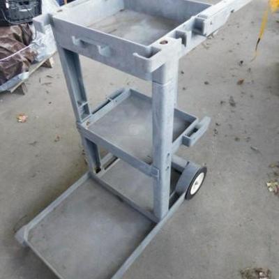 Lot 3:  Commericial Janitorial Push Cart Comes with Catch Bag