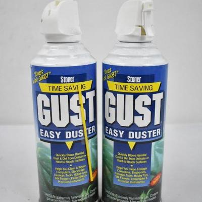 Dust with Gust, Canned Air, Two 12oz Cans - New