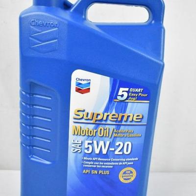 Chevron Supreme Motor Oil 5W-30 1.25 Gallons - New