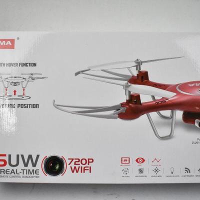 Syma R/C Quadcopter X5UW FPV Real-Time, 4 Channel - New